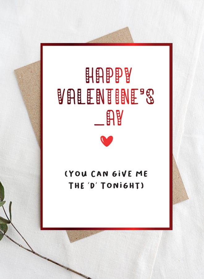 Happy Valentine's _ay - Funny Valentine's Day Card For Him